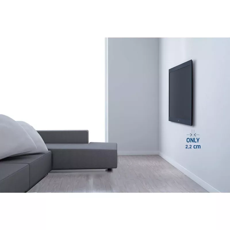 Techly plāns sienas kronšteins OLED televizoram 32-65 collas melns, 81.3 cm (32 collas), 165.1 cm (65 collas), 30 kg, 100 x 100 mm, 400 x 200 mm, Melns