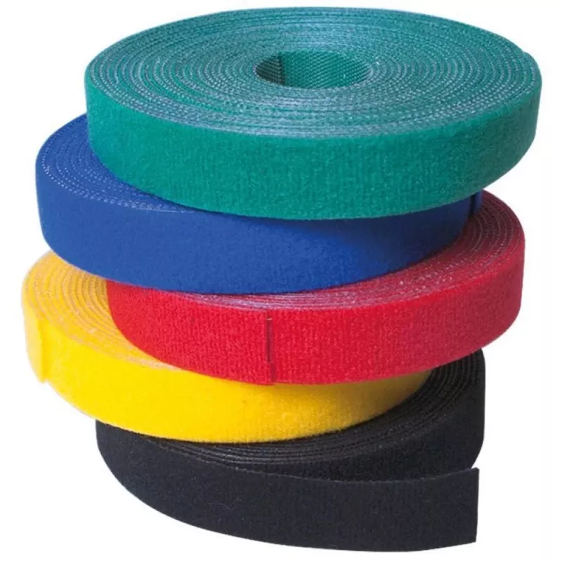 Techly Velcro ruļļa kabeļu pārvaldība Garums 10 m Platums 20 mm Melna