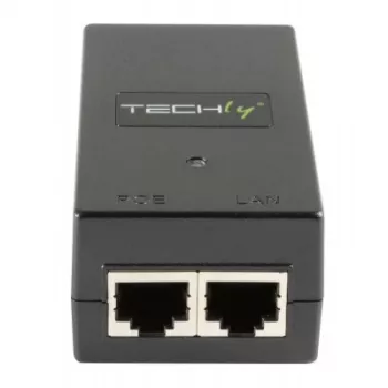 Techly I-SWHUB-1500STY PoE adapteris Fast Ethernet 48 V