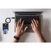 Techly Compact Smart Card Reader/Writer USB-C™ balts, USB 2.0, 1,5 m, melns, 102 g