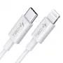 Techly uzlādes un sinhronizācijas kabelis USB-C uz Lightning 1 m balts