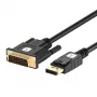 Techly ICOC DSP-C12-030P video kabeļa adapteris 3 m DisplayPort DVI-D melns
