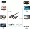 Techly ICOC DSP-C12-030P video kabeļa adapteris 3 m DisplayPort DVI-D melns