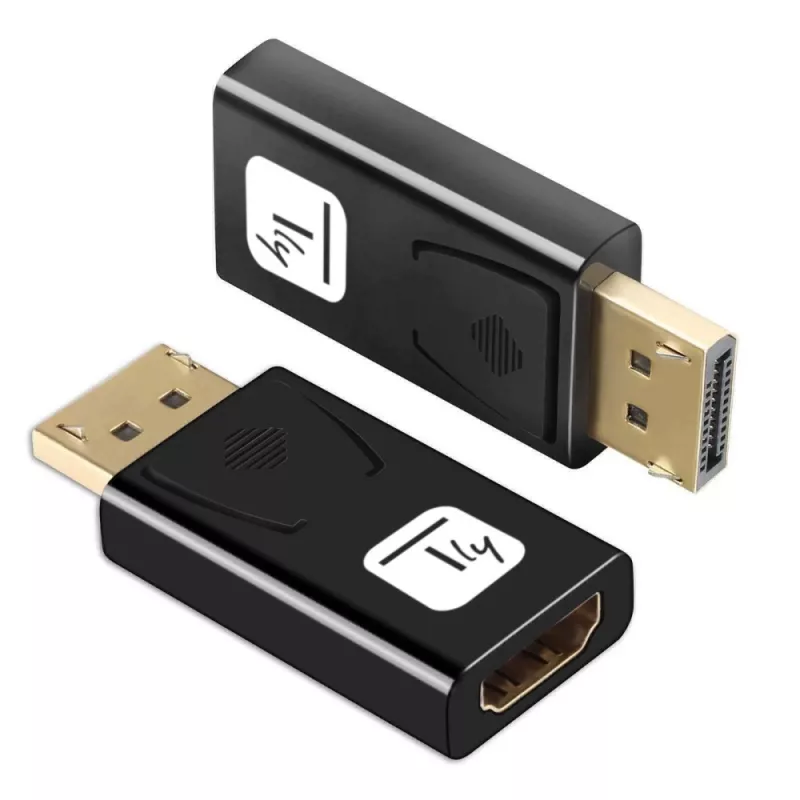 Techly IADAP DSP-2124K kabeļa savienotāja adapteris, melns