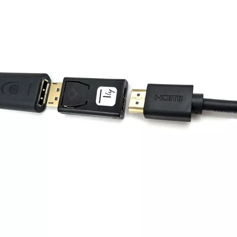 Techly IADAP DSP-2124K kabeļa savienotāja adapteris, melns