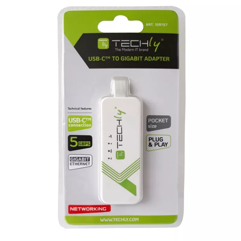 Techly IADAP USB31-ETGIGA3 tīkla karte Ethernet 5000 Mbit/s