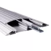 Dataflex Addit kabeļu aizsargs 150 cm - taisns 422, Kabeļu aizsargs, Sudraba, Alumīnijs, 500 kg, 2 cm, 145 mm