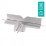 Dataflex Addit kabeļu aizsargs - T-savienojums 462, Kabeļu aizsargs, Sudraba, Alumīnijs, 500 kg, 2 cm, 260 mm
