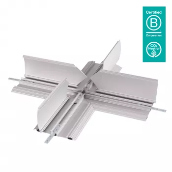 Dataflex Addit kabeļu aizsargs - krustojuma savienojums 472, Kabeļu aizsargs, Sudraba krāsa, Alumīnijs, 500 kg, 2 cm, 260 mm