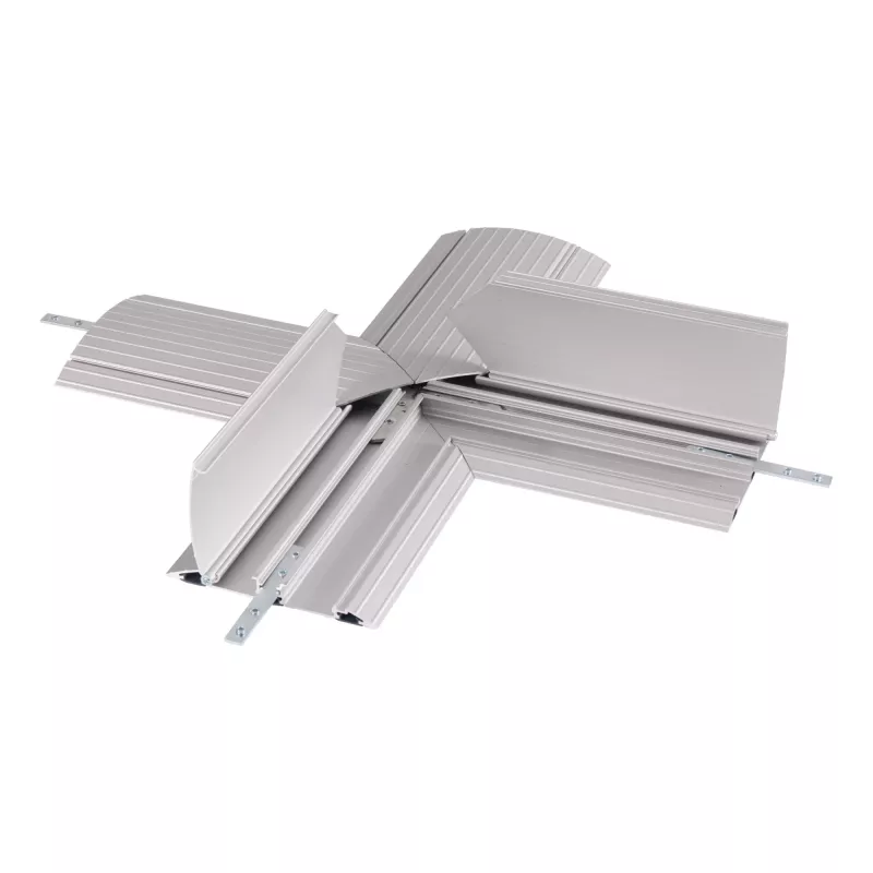 Dataflex Addit kabeļu aizsargs - krustojuma savienojums 472, Kabeļu aizsargs, Sudraba krāsa, Alumīnijs, 500 kg, 2 cm, 260 mm