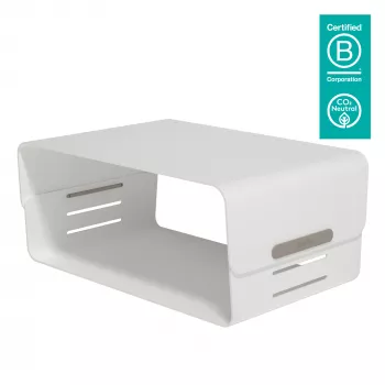 Dataflex Addit Bento® monitora paaugstinājums - regulējams 120, Brīvi stāvošs, 20 kg, Augstuma regulēšana, Pelēks, Balts