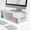 Dataflex Addit Bento® monitora paaugstinājums - regulējams 120, Brīvi stāvošs, 20 kg, Augstuma regulēšana, Pelēks, Balts