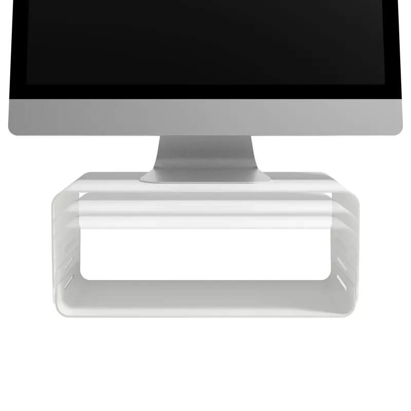Dataflex Addit Bento® monitora paaugstinājums - regulējams 120, Brīvi stāvošs, 20 kg, Augstuma regulēšana, Pelēks, Balts