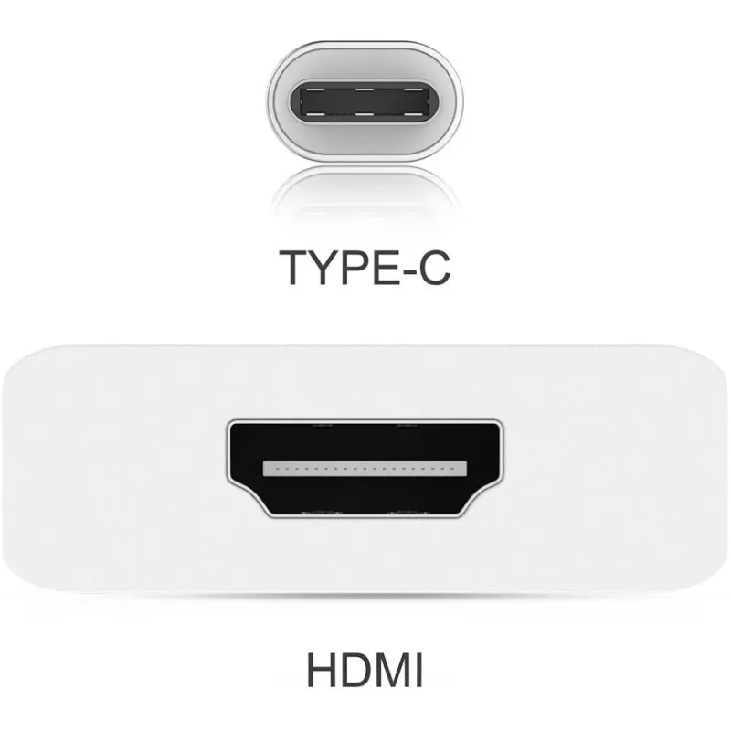 Techly pārveidotāja kabelis adapteris USB 3.1 Type C uz HDMI 1.4, 3.2 Gen 2 (3.1 Gen 2), USB Type-C, HDMI izeja
