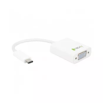 Techly IADAP-USB31-VGA USB grafikas adapteris, balts