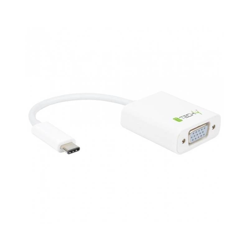Techly IADAP-USB31-VGA USB grafikas adapteris, balts