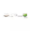 Techly IADAP-USB31-VGA USB grafikas adapteris, balts