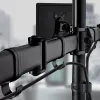 Techly galda statīvs 2 monitoriem 13-27 collas ar pamatni augstums 400 mm ICA-LCD 3410 68,6 cm (27 collas) melns