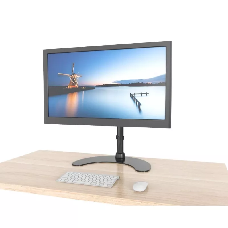 Techly galda statīvs 1 monitoram 13 inch-27 inch ar pamatni, augstums 400 mm ICA-LCD 3400 68,6 cm (27 inch) melns