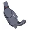 Res-Tech X1 CARBON SEAT - pelēka, sacīkšu sēdeklis, pelēks, oglekļa šķiedra, neoprēns