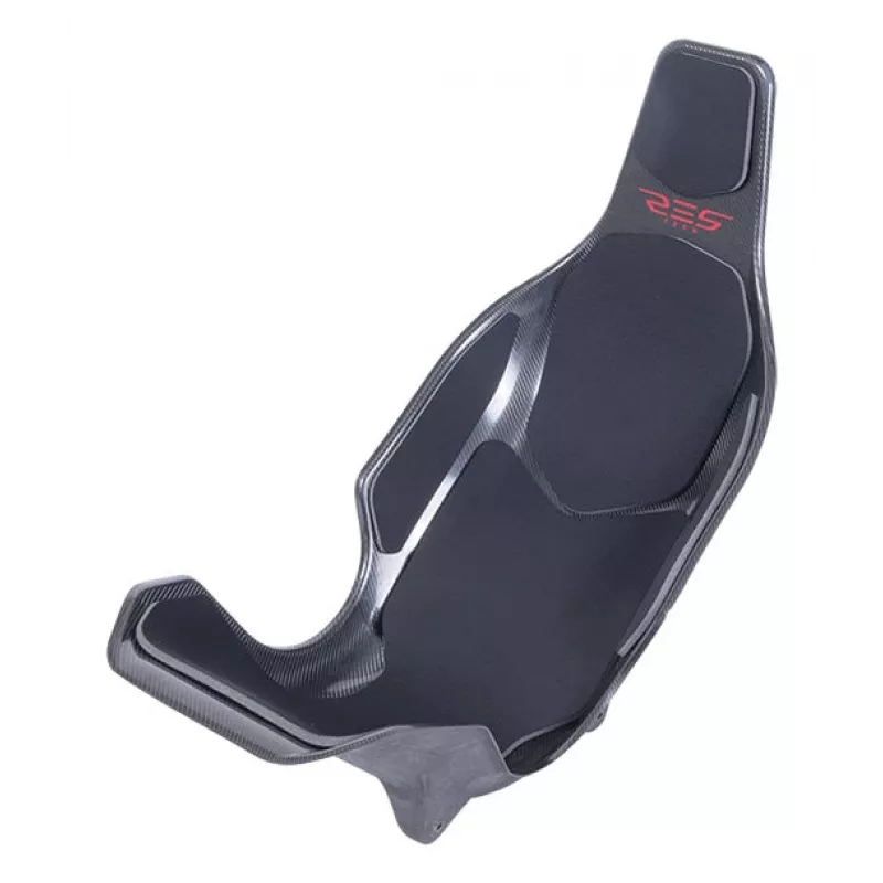 Res-Tech X1 CARBON SEAT — MELNS, Sacīkšu sēdeklis, Melns, Ogleklis, Neoprēns