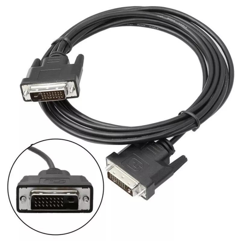 Techly Monitora kabelis DVI digitālais M / M Dual Link 1,8 m (DVI-D) ICOC DVI-8100