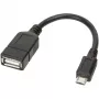 Techly USB2.0 OTG kabelis A sieviešu / Micro B vīriešu 0,2 m ICOC UOTG-194