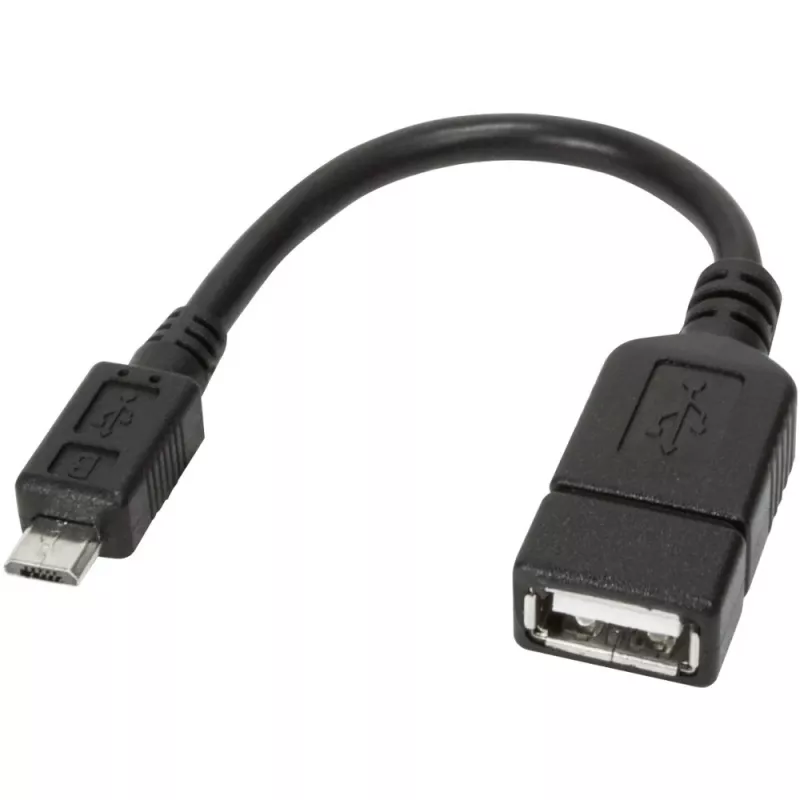 Techly USB2.0 OTG kabelis A sieviešu / Micro B vīriešu 0,2 m ICOC UOTG-194