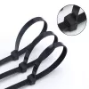 Techly Kabeļu saite neilona plāksteris 100X2.5 mm 100 gab. melna ISWT-10025-BK