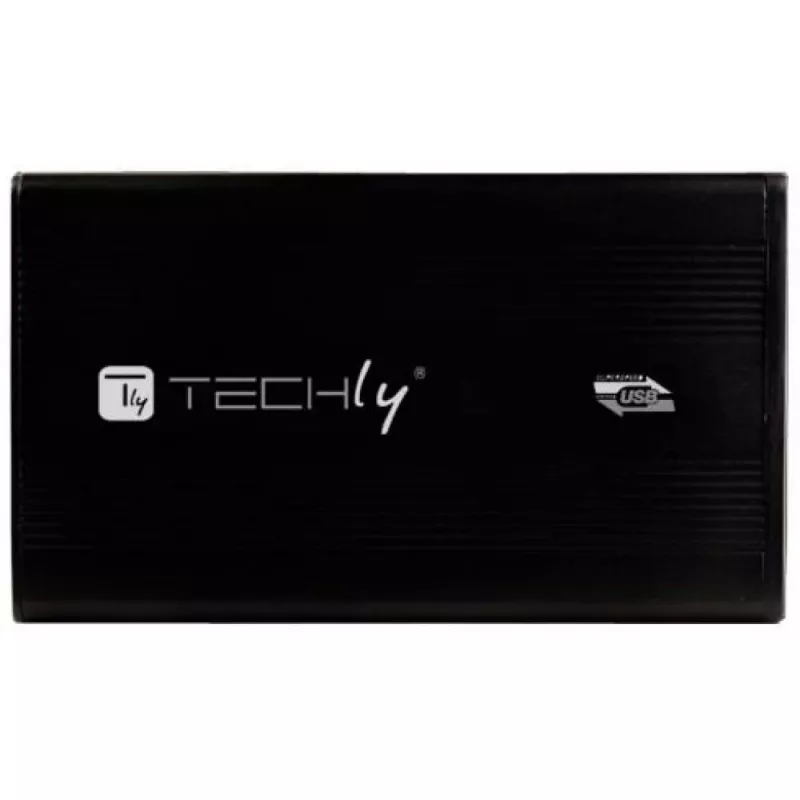 Techly ārējais korpuss USB 3.0 2.5 SATA″ I-CASE SU3-25B, 2,5 collu, Serial ATA, 5 Gbit/s, melns