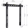 Techly Wall Fixed Support UltraSlim LED TV LCD 23-55 Melns” ICA-PLB 140M