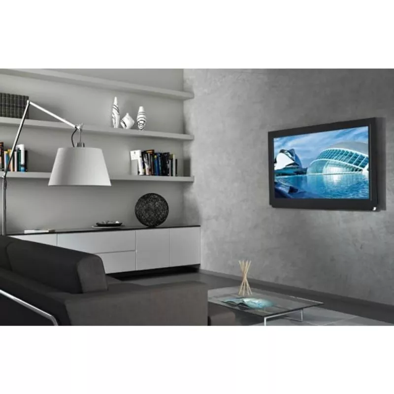Techly Wall Fixed Support UltraSlim LED TV LCD 23-55 Melns” ICA-PLB 140M