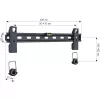 Techly 23-55 Wall Fixed plāns Support for LED TV LCD Melns” ICA-PLB 139M