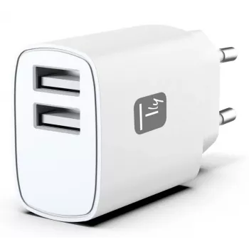 Techly IPW-USB-12W2A mobilo ierīču lādētājs Austiņas, Pārnēsājams skaļrunis, Ārējais akumulators, Viedtālrunis, Planšetdators Balts Maiņstrāva Iekštelpām