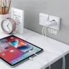 Techly IPW-USB-12W2A mobilo ierīču lādētājs Austiņas, Pārnēsājams skaļrunis, Ārējais akumulators, Viedtālrunis, Planšetdators Balts Maiņstrāva Iekštelpām