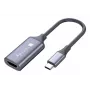 Techly I-USB-VIDEO-C4K video kabeļa adapteris HDMI Type A (Standard) USB Type-C Sudraba
