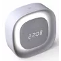 Techly IC-CLOCK-56WH modinātājpulkstenis Digitālais modinātājpulkstenis Pelēks, Balts