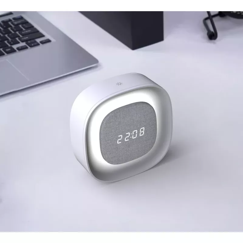 Techly IC-CLOCK-56WH modinātājpulkstenis Digitālais modinātājpulkstenis Pelēks, Balts