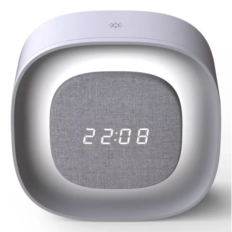 Techly IC-CLOCK-56WH modinātājpulkstenis Digitālais modinātājpulkstenis Pelēks, Balts
