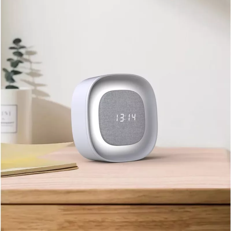 Techly IC-CLOCK-56WH modinātājpulkstenis Digitālais modinātājpulkstenis Pelēks, Balts