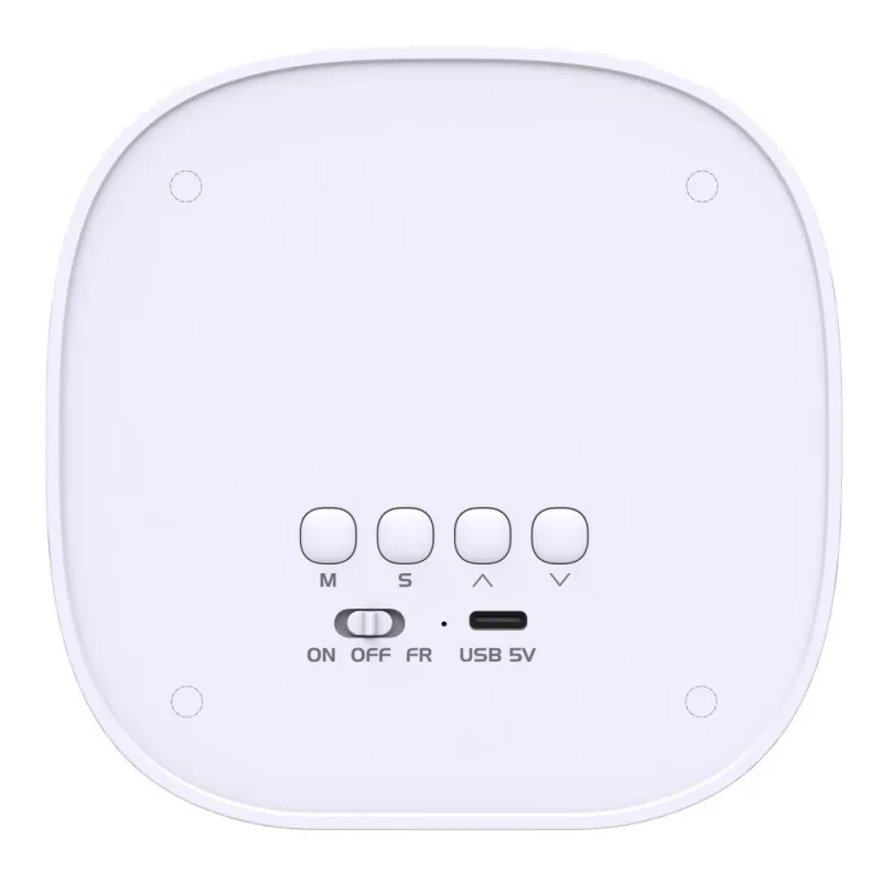 Techly IC-CLOCK-56WH modinātājpulkstenis Digitālais modinātājpulkstenis Pelēks, Balts