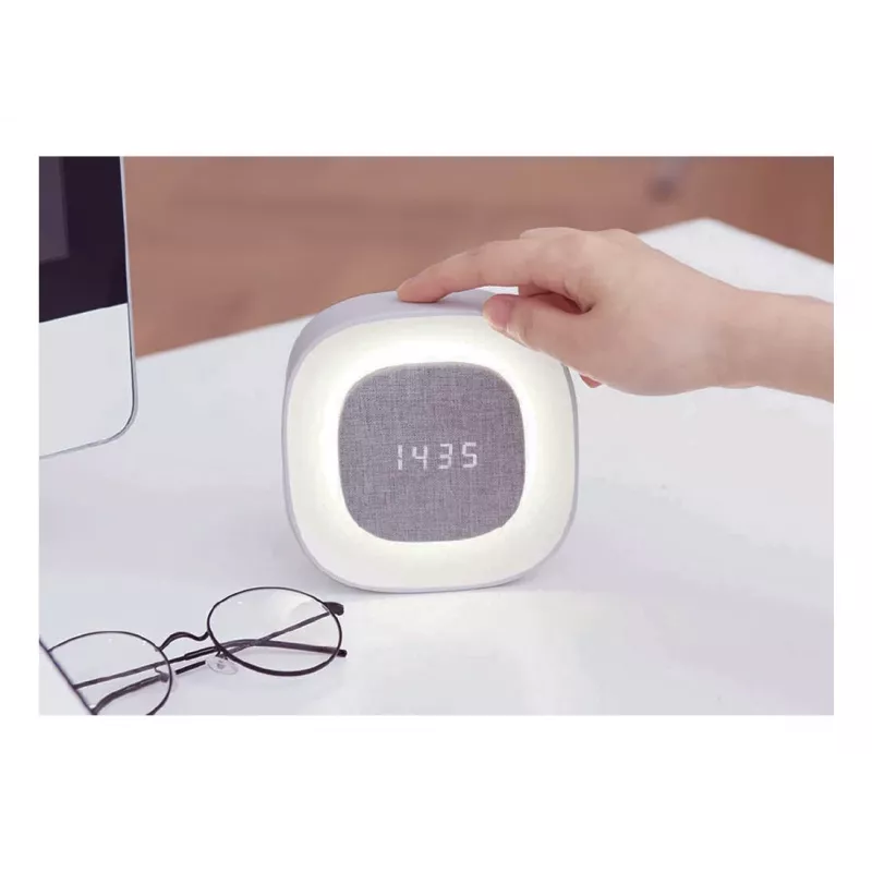 Techly IC-CLOCK-56WH modinātājpulkstenis Digitālais modinātājpulkstenis Pelēks, Balts