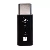 Techly IADAP USBC-MBKT kabeļu dzimuma pārveidotājs Micro-USB Melns