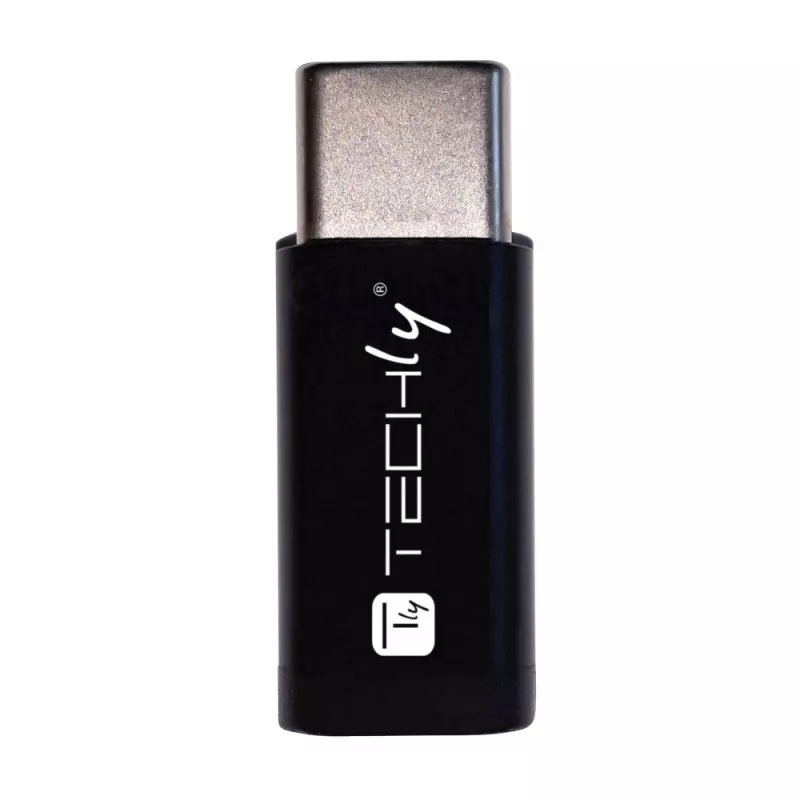 Techly IADAP USBC-MBKT kabeļu dzimuma pārveidotājs Micro-USB Melns