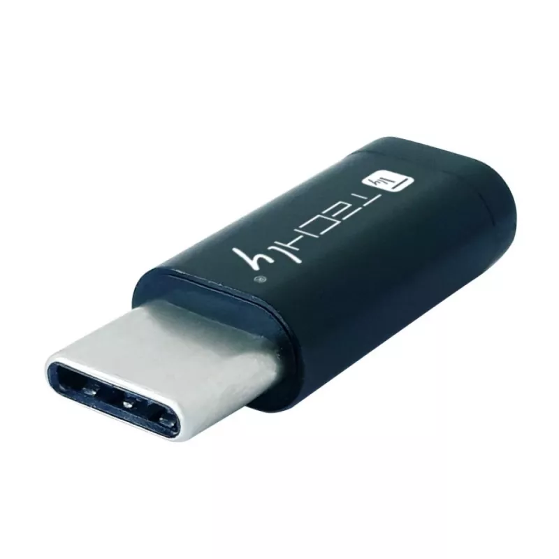 Techly IADAP USBC-MBKT kabeļu dzimuma pārveidotājs Micro-USB Melns