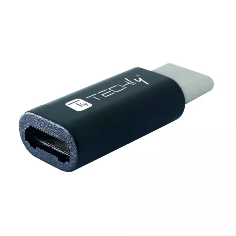 Techly IADAP USBC-MBKT kabeļu dzimuma pārveidotājs Micro-USB Melns