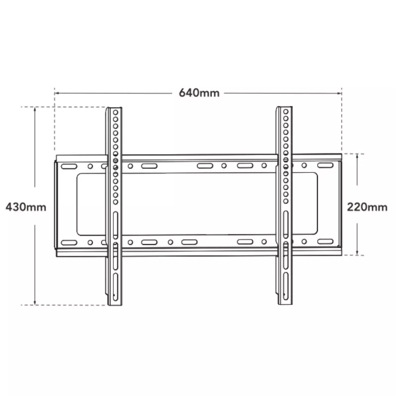 Techly ICA-PLB 262L TV stiprinājums/statīvs 177,8 cm (70 collas) melns