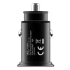 Techly Mini automašīnas lādētājs 2 porti USB-A Quick Charge 3.0 36W melnā metāla korpusā