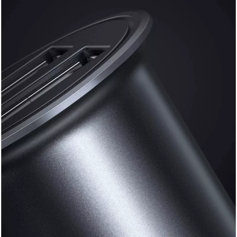 Techly Mini automašīnas lādētājs 2 porti USB-A Quick Charge 3.0 36W melnā metāla korpusā