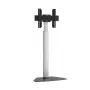Techly grīdas statīvs televizoriem no 32 collām līdz 65 collām, 165,1 cm (65 collas), 400 x 200 mm, 600 x 400 mm, 90°, alumīnijs, melns, sudrabains